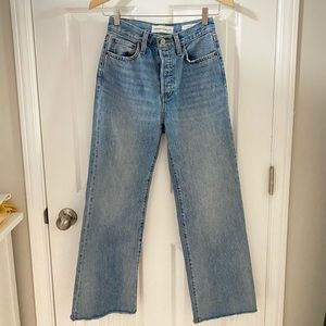 Aritzia Denim Forum Farrah Wide Leg Jeans